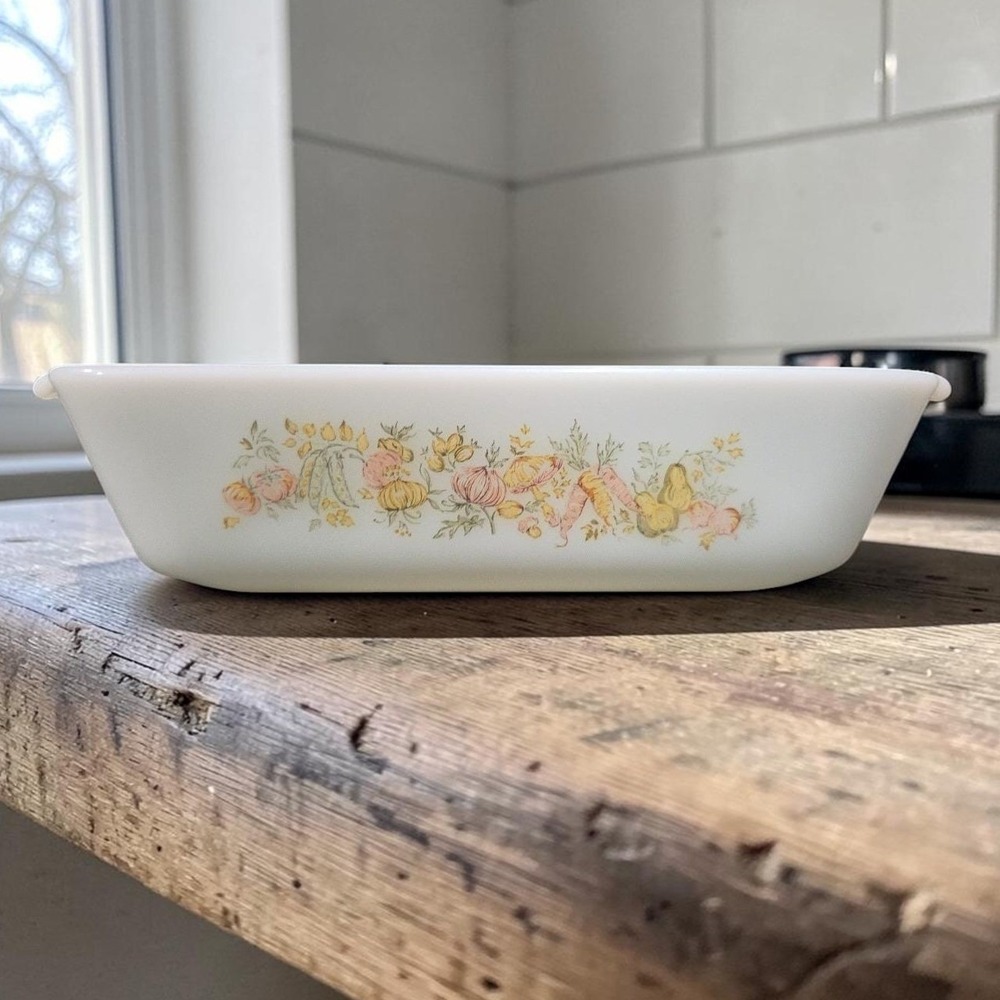 Anchor Hocking‎ Harvest Vegetable Loaf Pan, Vintage Replacement Baking Dish